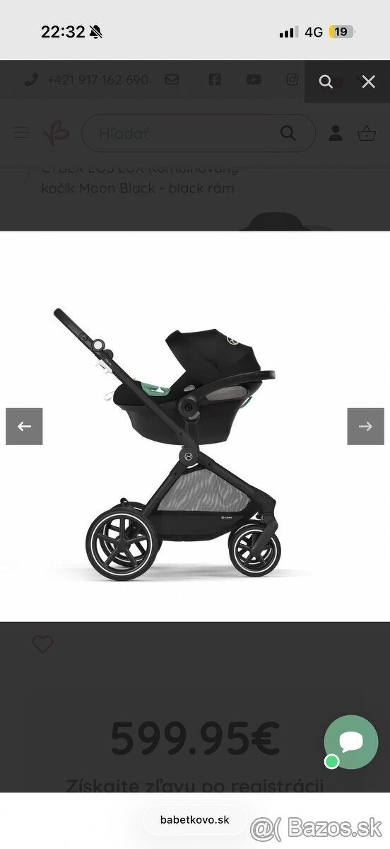 Kočiar Cybex eos lux 2 kombinácia - 13