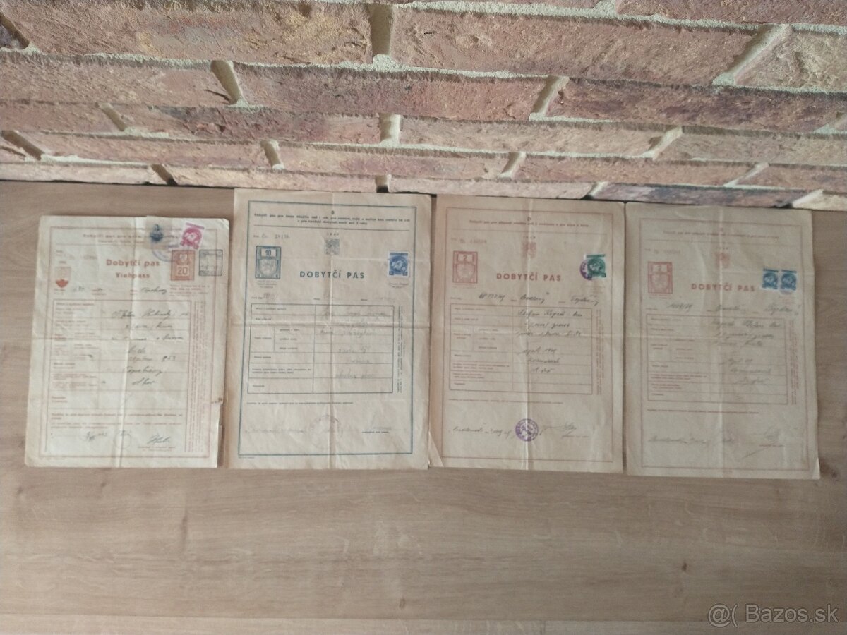 pohľadnice Kostelníček, Hlinka, slovenský štát, dobytčí pas - 13