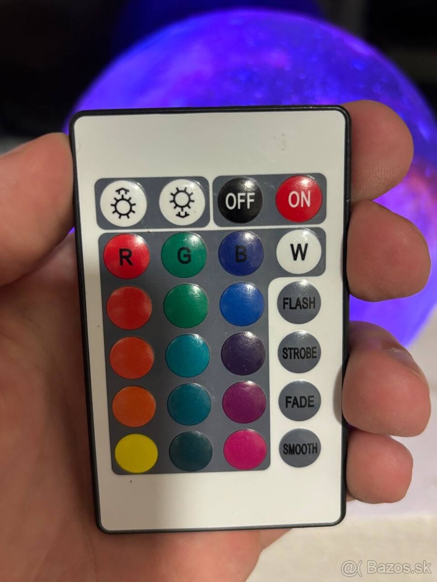 Lampa mesiac / mesačné svetlo (mení farby) LED - 13