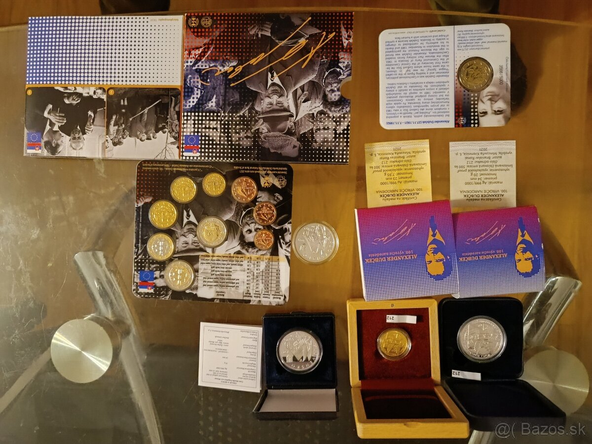 Predam komplet sadu A.Dubčeka -medaile,Ag mince,sady - 13