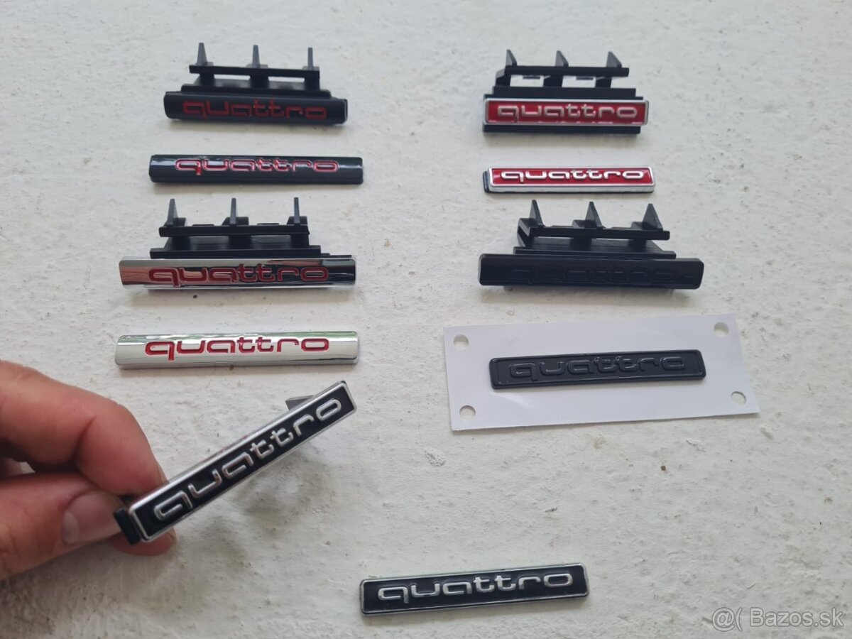 QUATTRO menší nápis do masky v rôznych farbách - 13