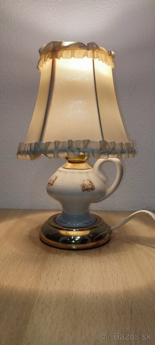 Porcelánová stolová lampa - 13