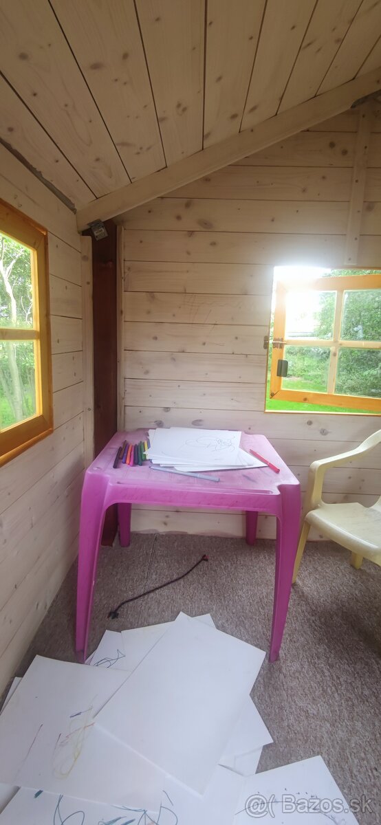 Detsky drevený domcek Middle s montážou a s dovozom - 13