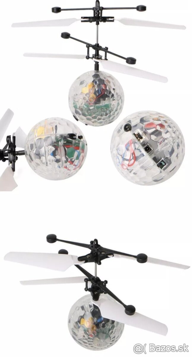 Helikoptéra na diaľkové ovládanie a disco guľa - 13