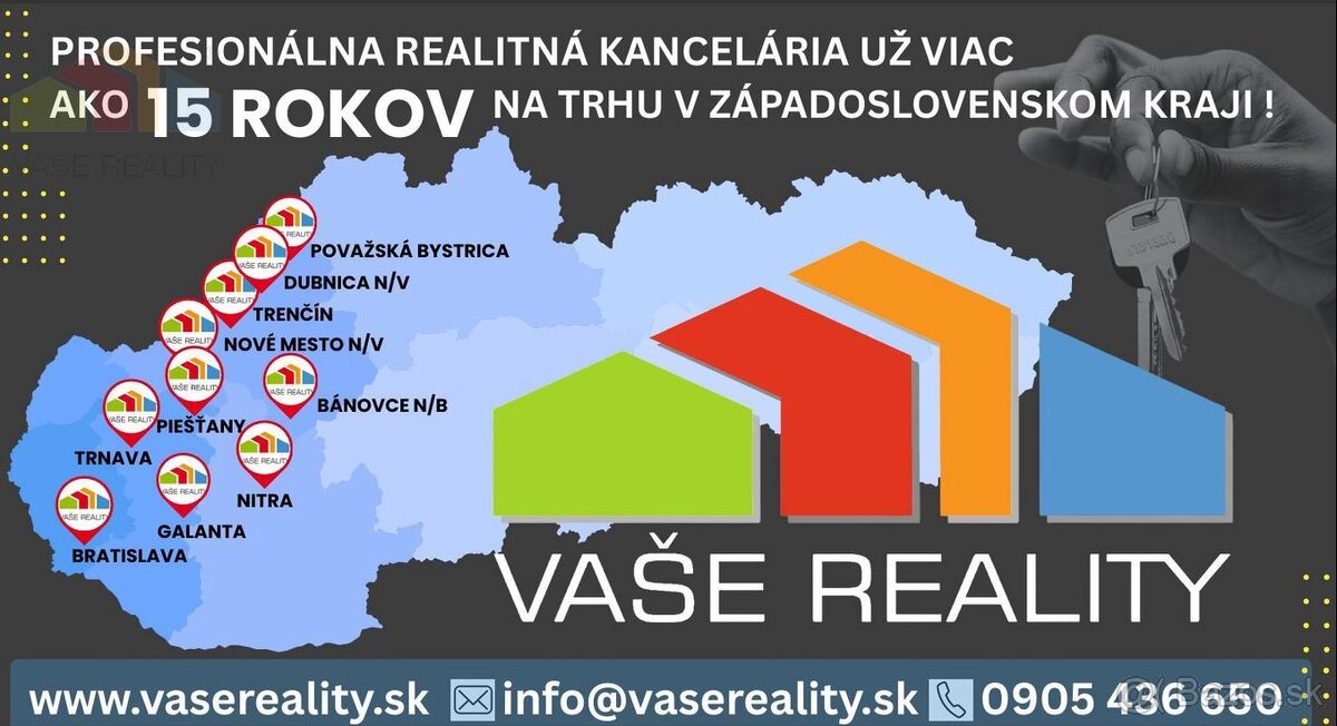 NA PREDAJ STAVEBNÝ POZEMOK 409 M² BOROVCE, okr. Piešťany /VO - 13