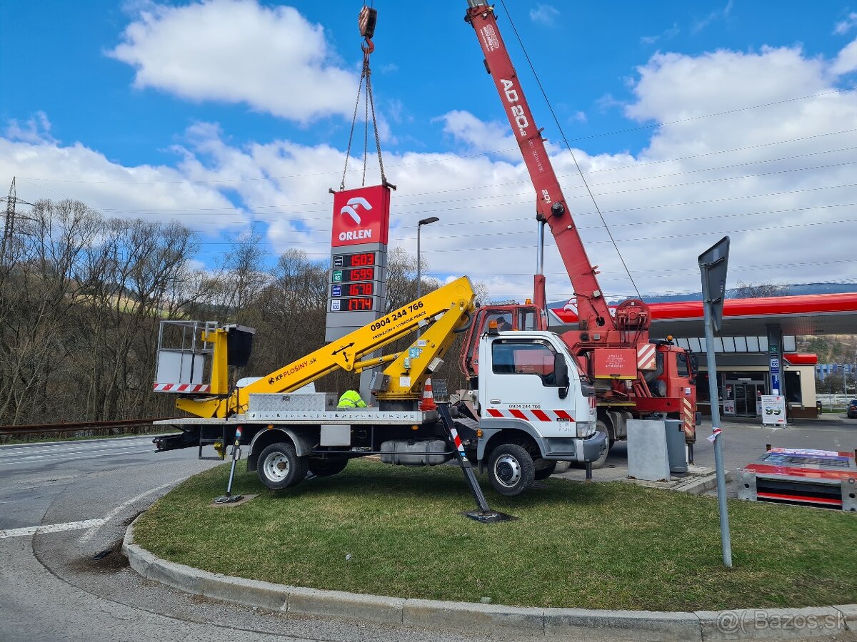 Pracovná montážna plošina,prenájom 16m - 13