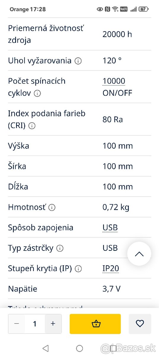 GLOBO LED lampa dotyková - 13