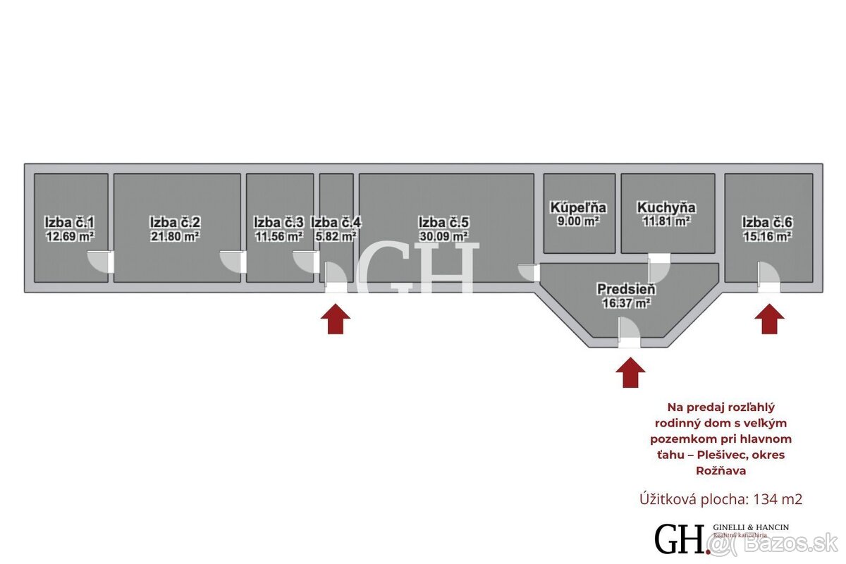 Na predaj rozľahlý rodinný dom s veľkým pozemkom pri hlavnom - 13