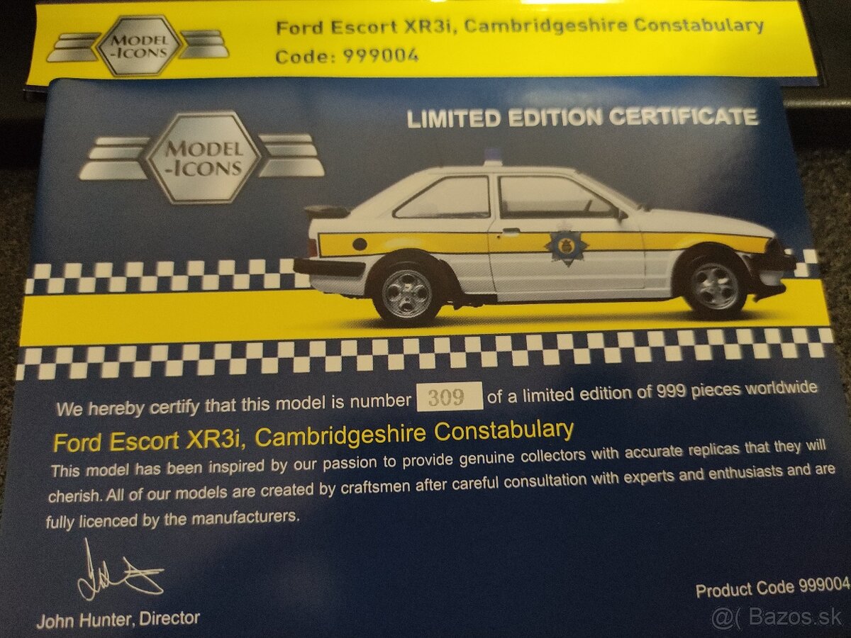 prodám model 1:18 FORD Escort XR3i - 13