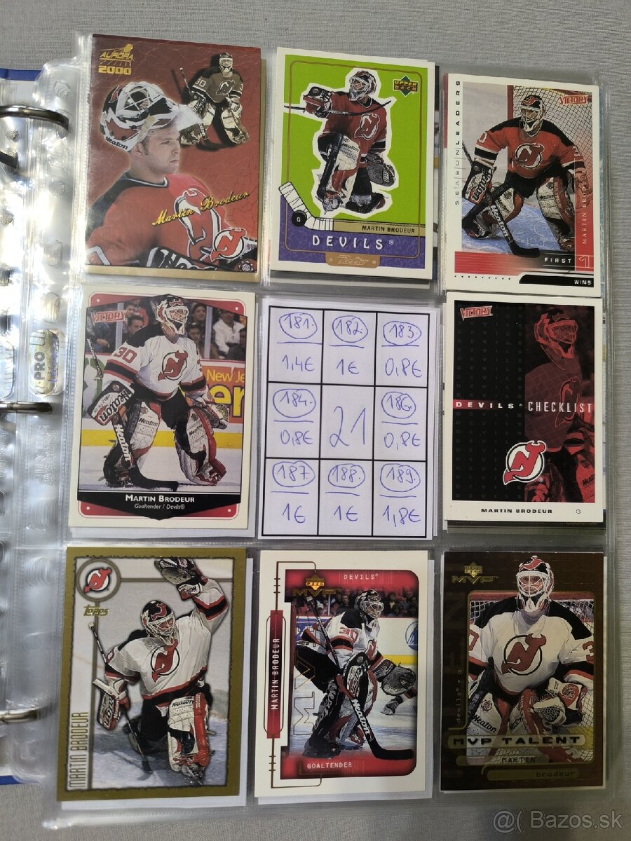 Hokejové kartičky - Martin Brodeur 1 - 13