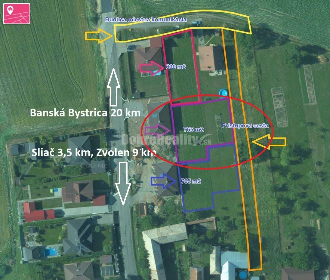 PREDAJ: Veľká Lúka - Záhumnie - pozemok pre rodinný dom, 772 - 13