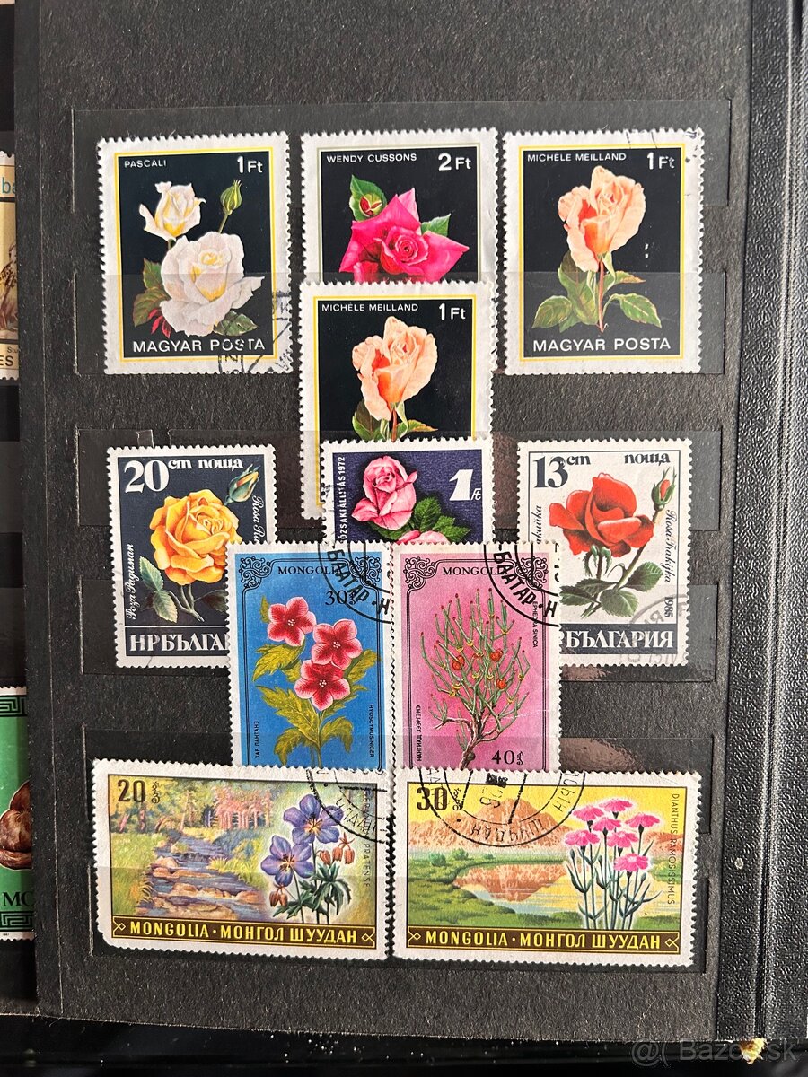 Staré zachovalé poštové známky, mince a bankovky - 13