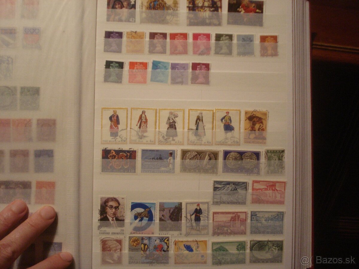 60 str. album A4 + 1300 rôznych známok Nemecko Európa Svet - 13