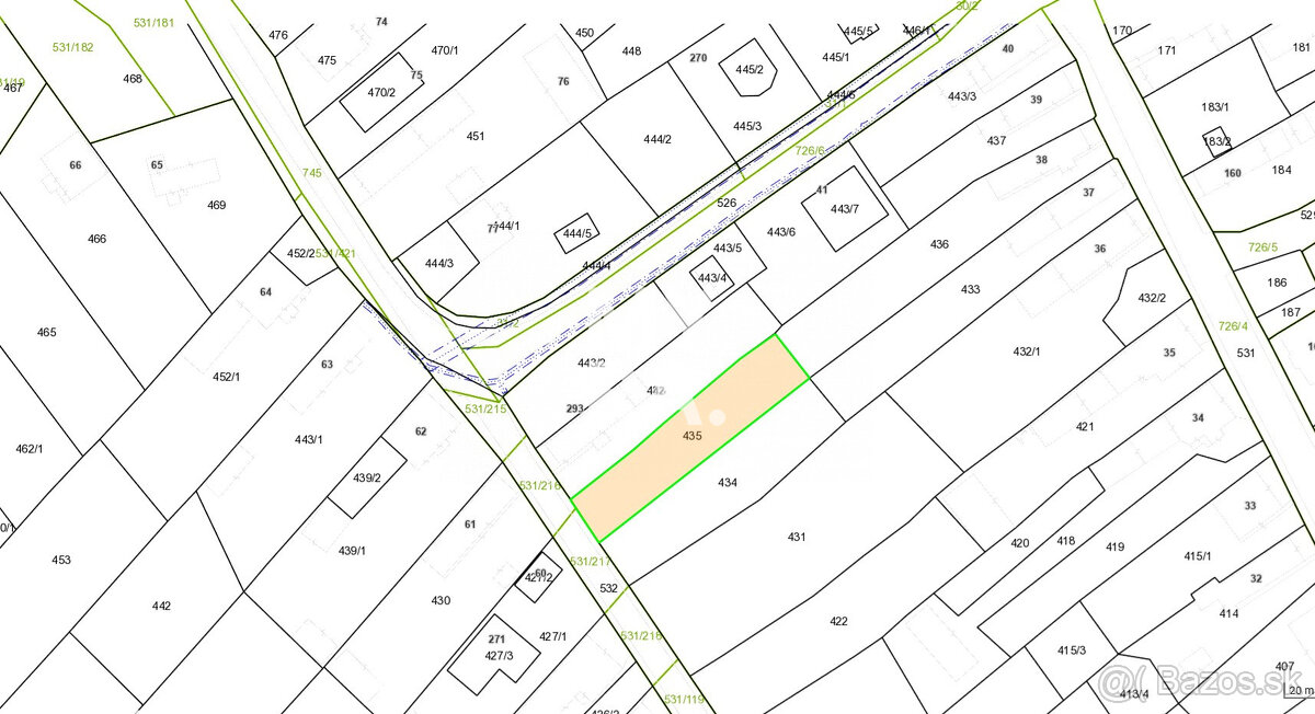 Stavebný pozemok v centre obce Gregorovce. - 13
