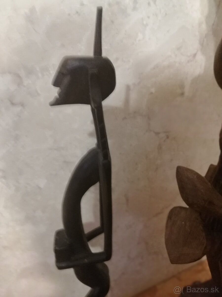 Drevené exotické sošky Afrika, Ázia. - 13