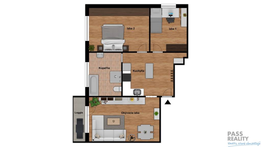 Slnečný 3-izbový byt, loggia, výhľad, zeleň, poloha, L.Dérer - 13