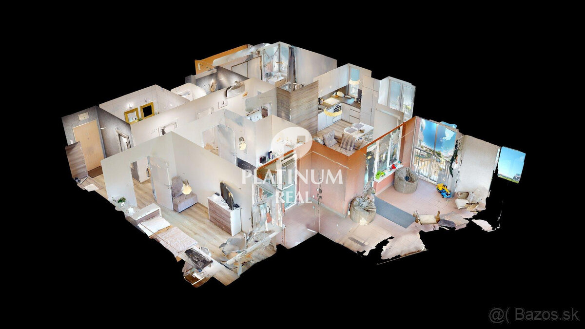 4-izbový byt s parkovaním a 22m2 terasa, Nivy- Jégého ul, 3D - 13