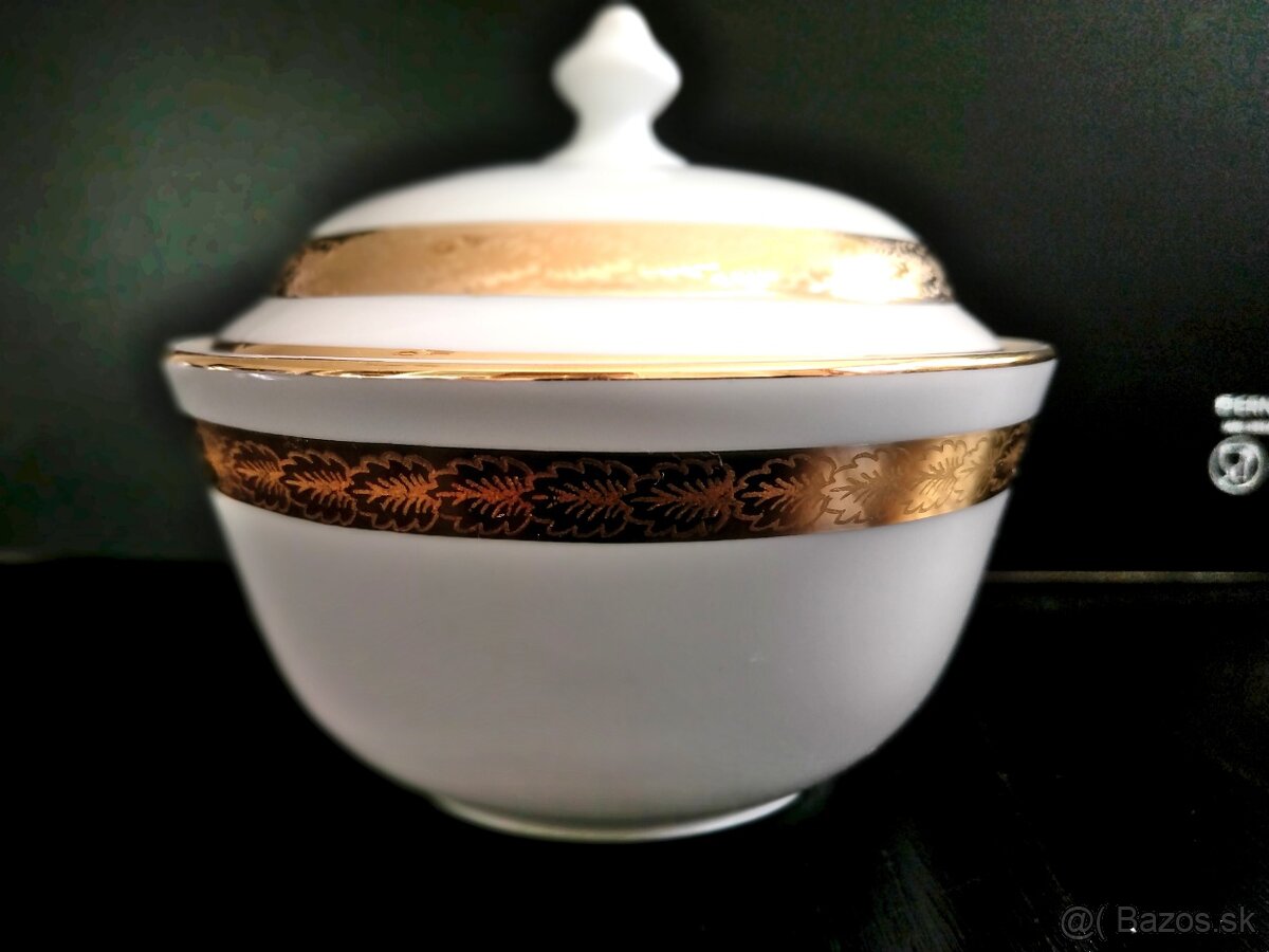 Luxusná čajová súprava z porcelánu, ČSSR - 13