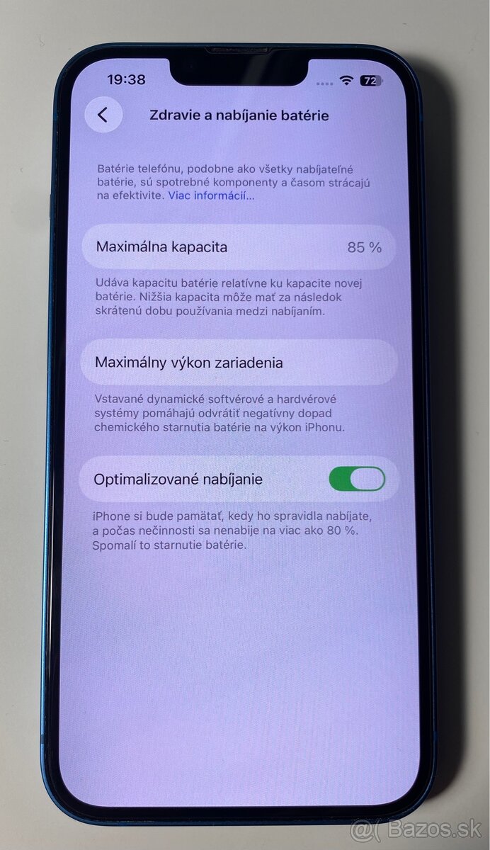 iPhone 13 modrý 128GB, TOP stav, komplet - 13