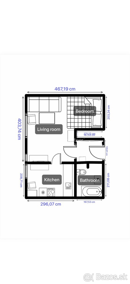 1izbový bauring na predaj, Poštová, Trnava, 29m2 - 13