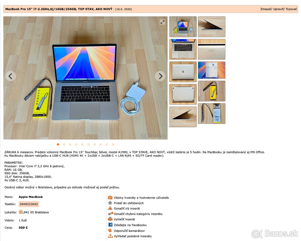MacBook - ZÁRUKA 6 mesiacov - 13