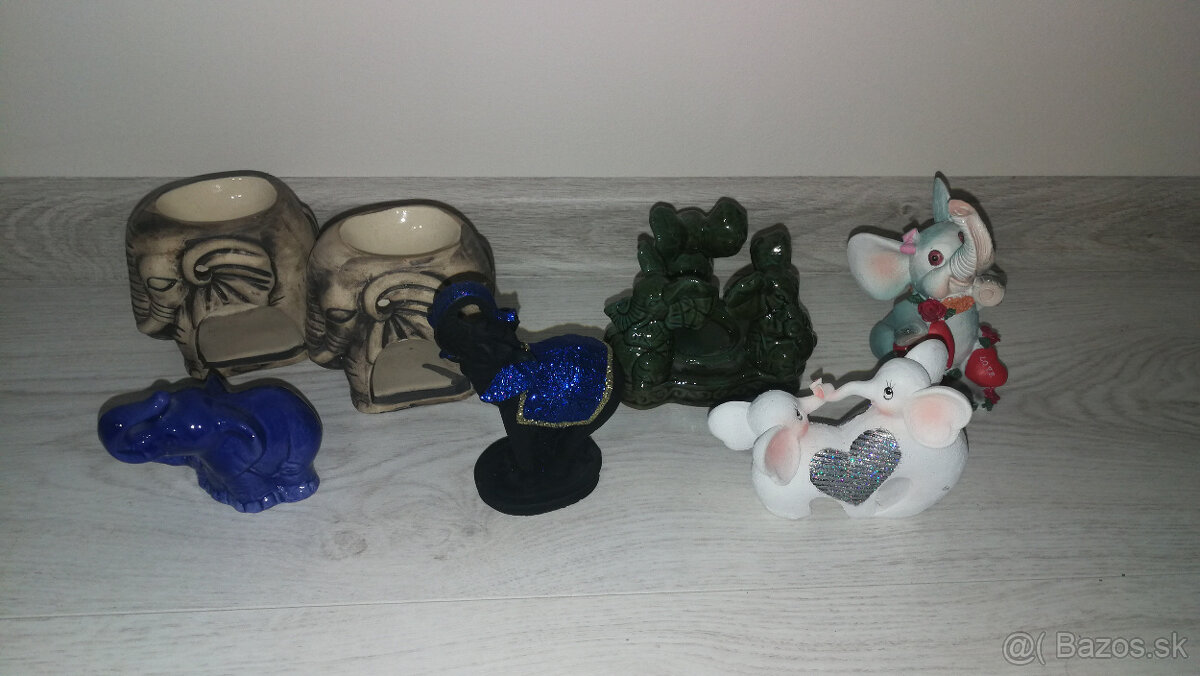 ✅ Dekoračné sošky slonov - rôzny materiál, veľkosť ✅ - 13