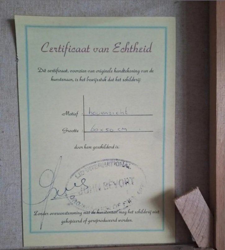 OBRAZ - Olejomaľba - John Bevort - Prístav - 13