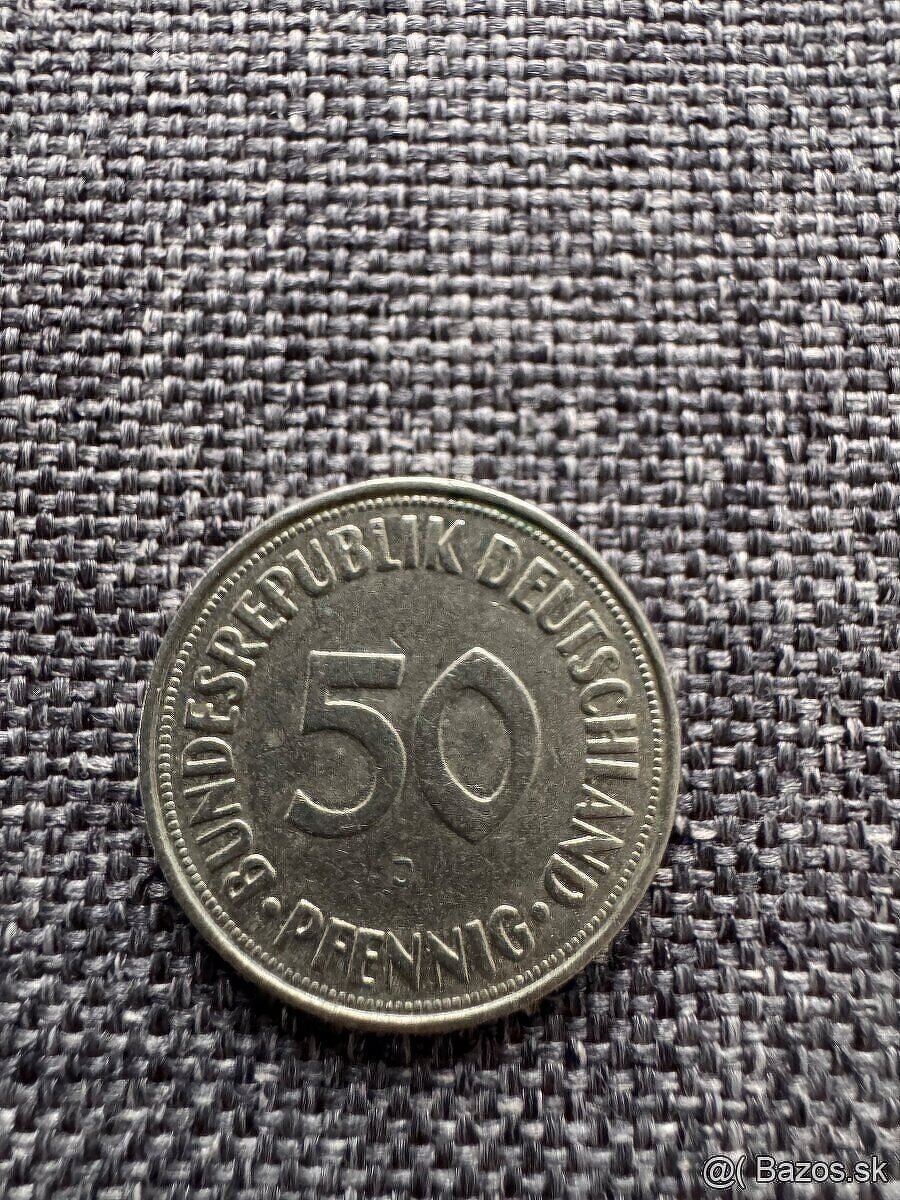 Nemecko - 50 Pfennig 7 ks : 1950, 1966, 1979, 1990, 1992 - 13