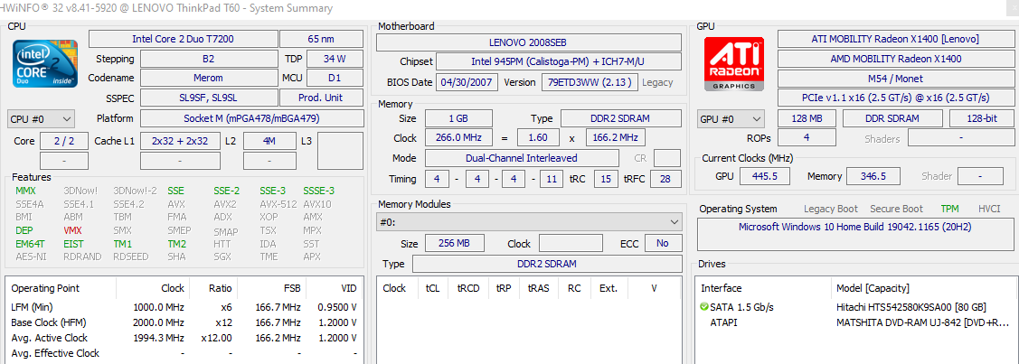 Lenovo T60 - 13