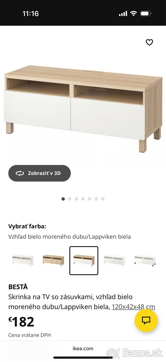 IKEA BESTÅ – rôzne skrinky a police (olivová/bledošedá) - 13