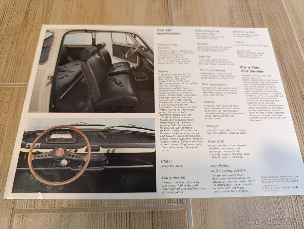 Prospekty Fiat 60.-70. léta. - 13