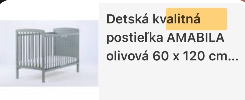 Detská postielka+matrac 60x120 - 13