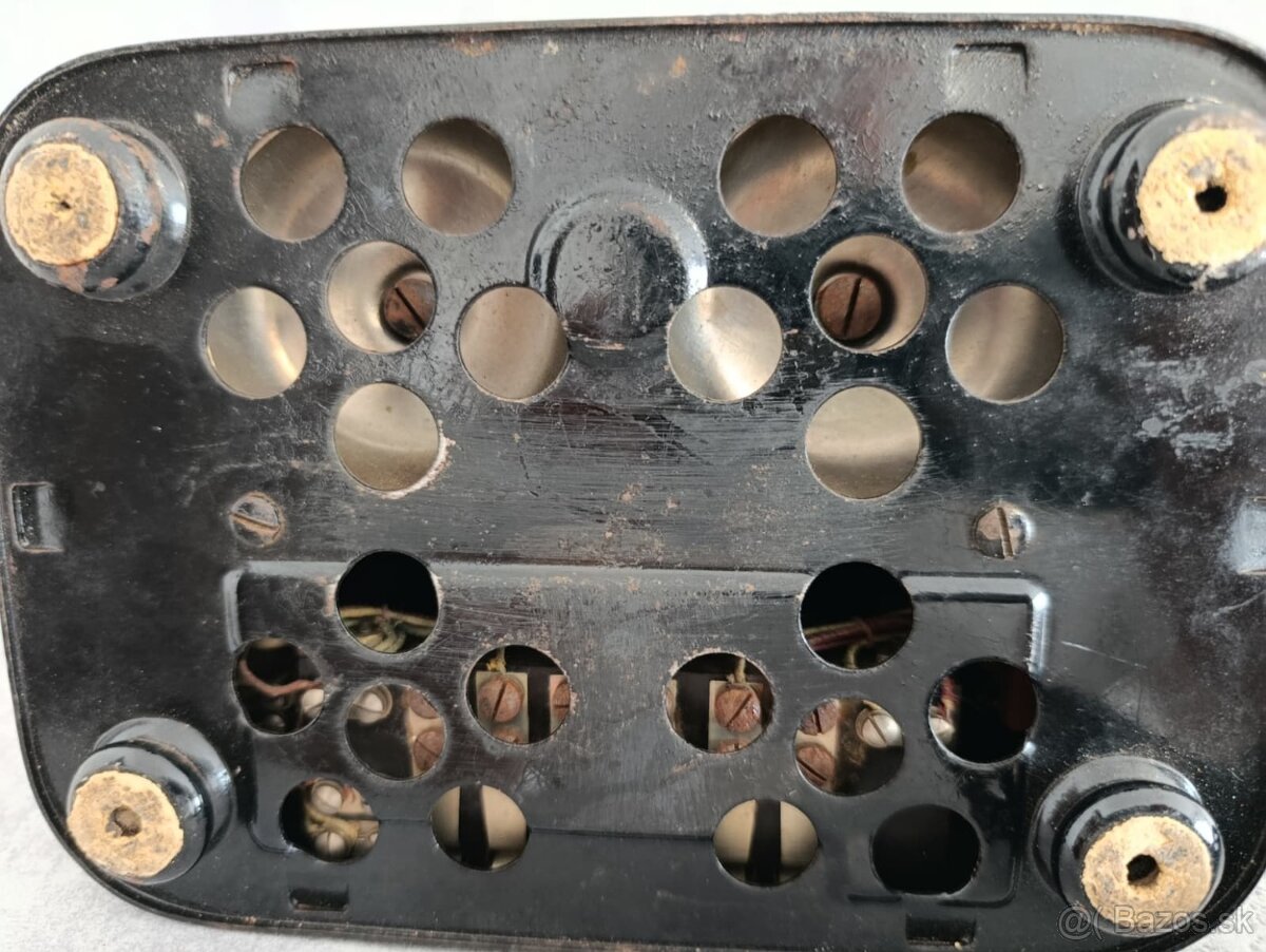 Velmi starý dánský telefon Jydsk z pošty z Kodaně. - 13