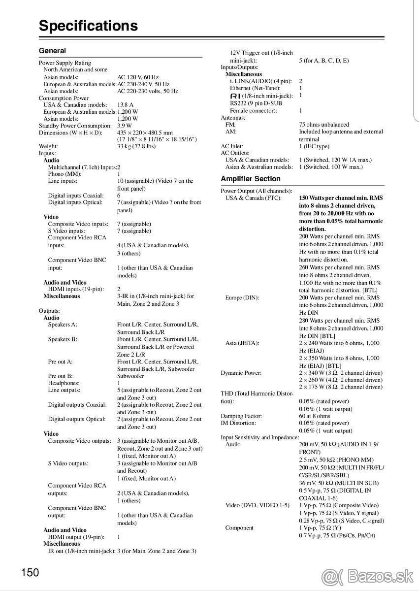 Predám receiver ONKYO INTEGRA TX NR 5000e Je maximálne zach - 13