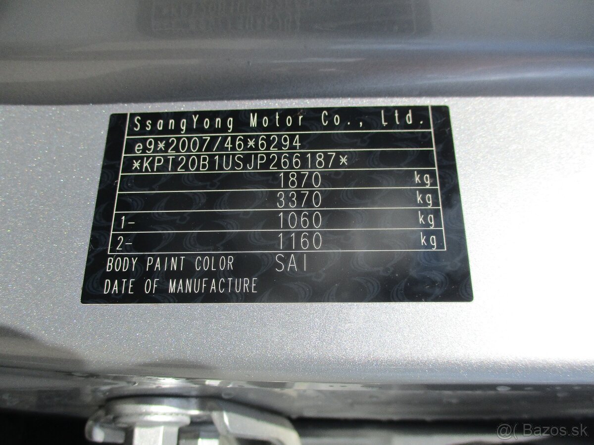 SSANGYONG TIVOLI 1,6e-XDi kamera ESP 2019 - 13