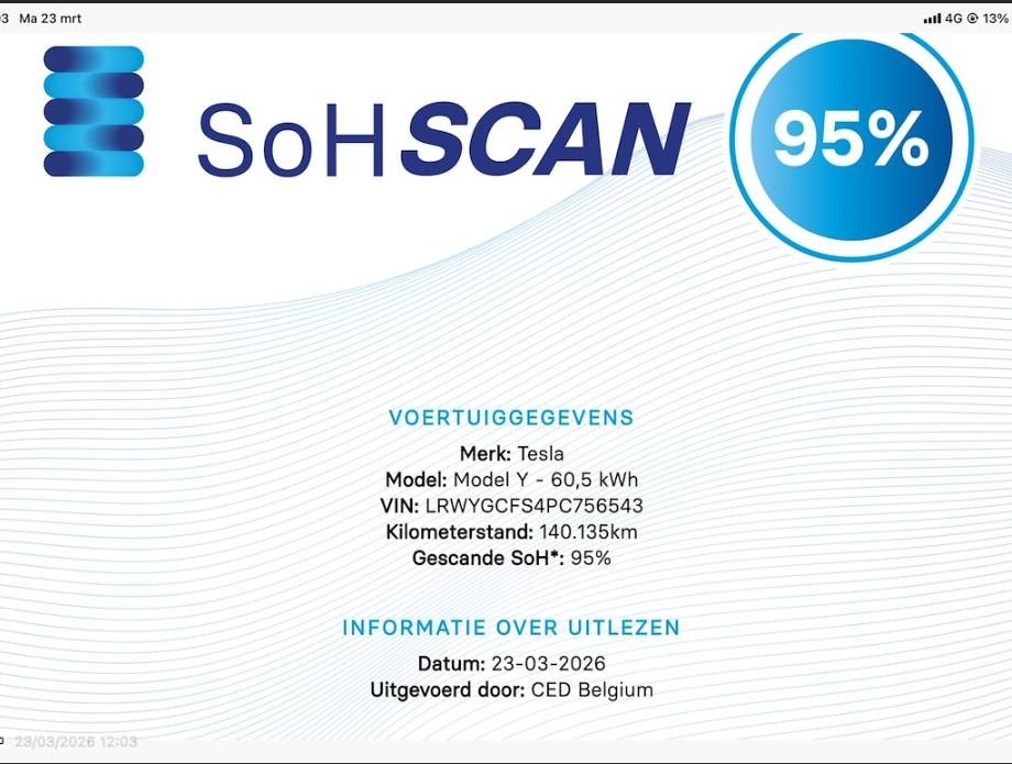 Tesla Model Y 2023 Standard Range SoH 95 % - 13