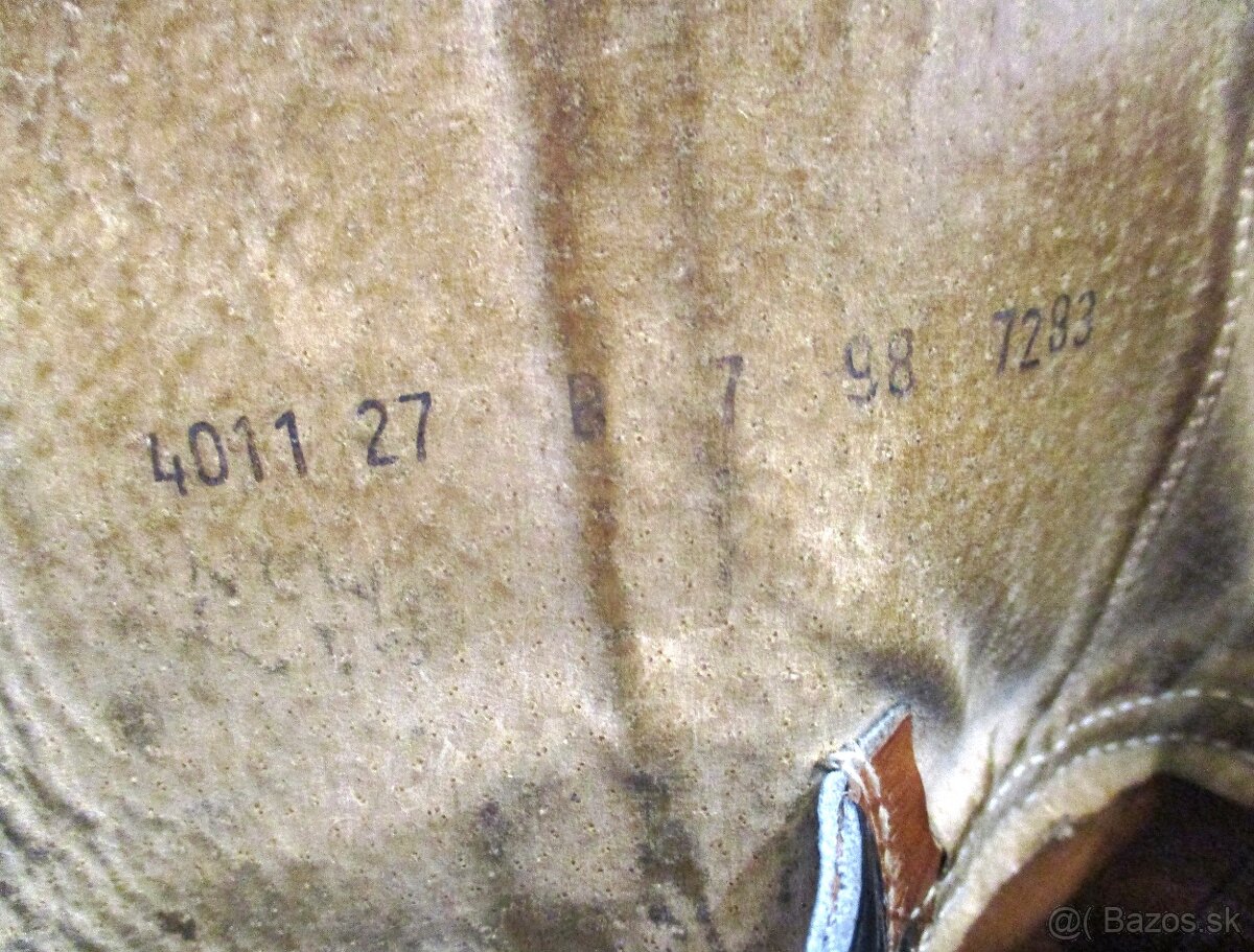 kožené kanady vzor 60 čiernej farby - 13