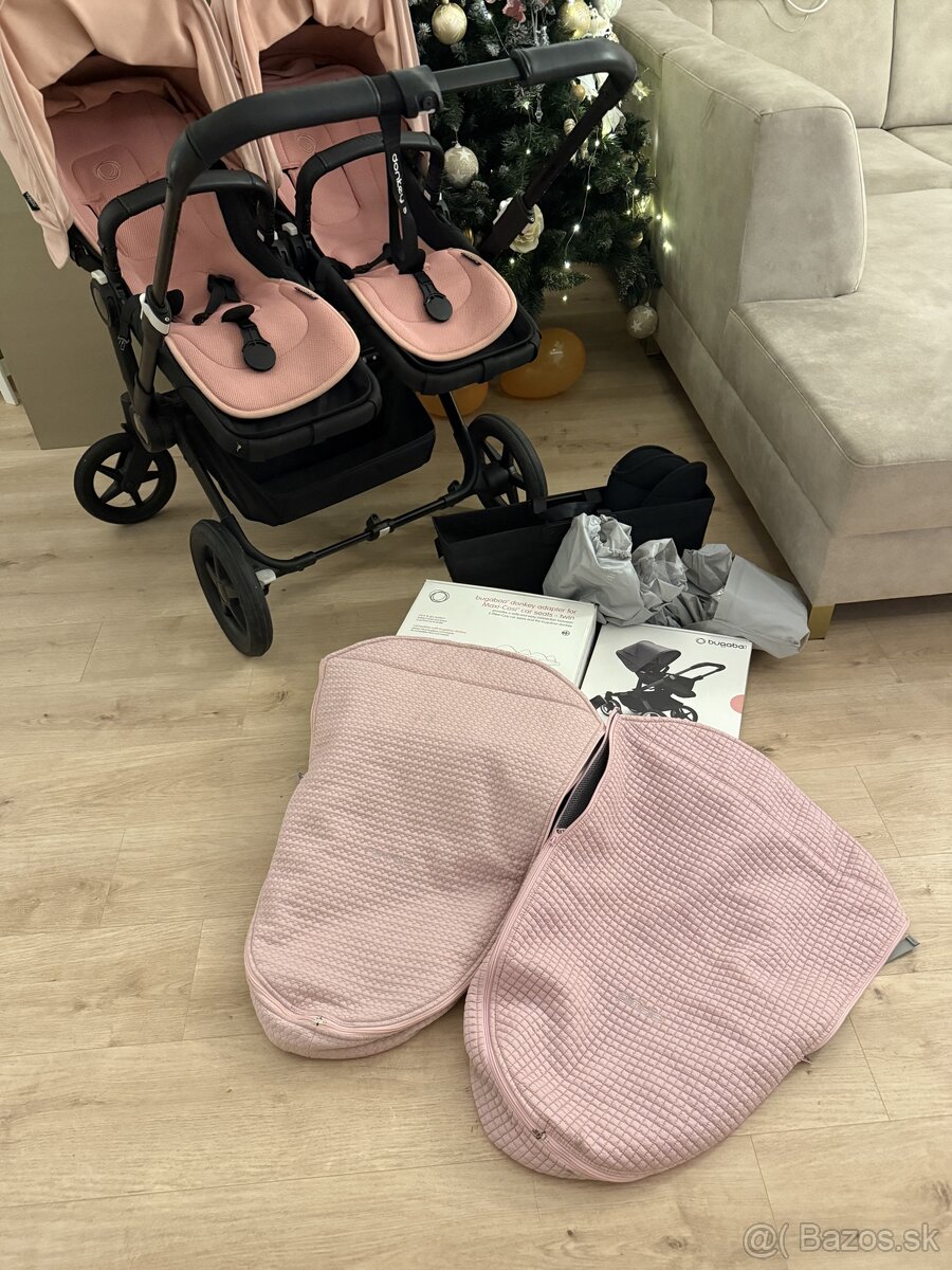 Bugaboo Donkey 5 Twin – komplet set a extre doplnky - 13