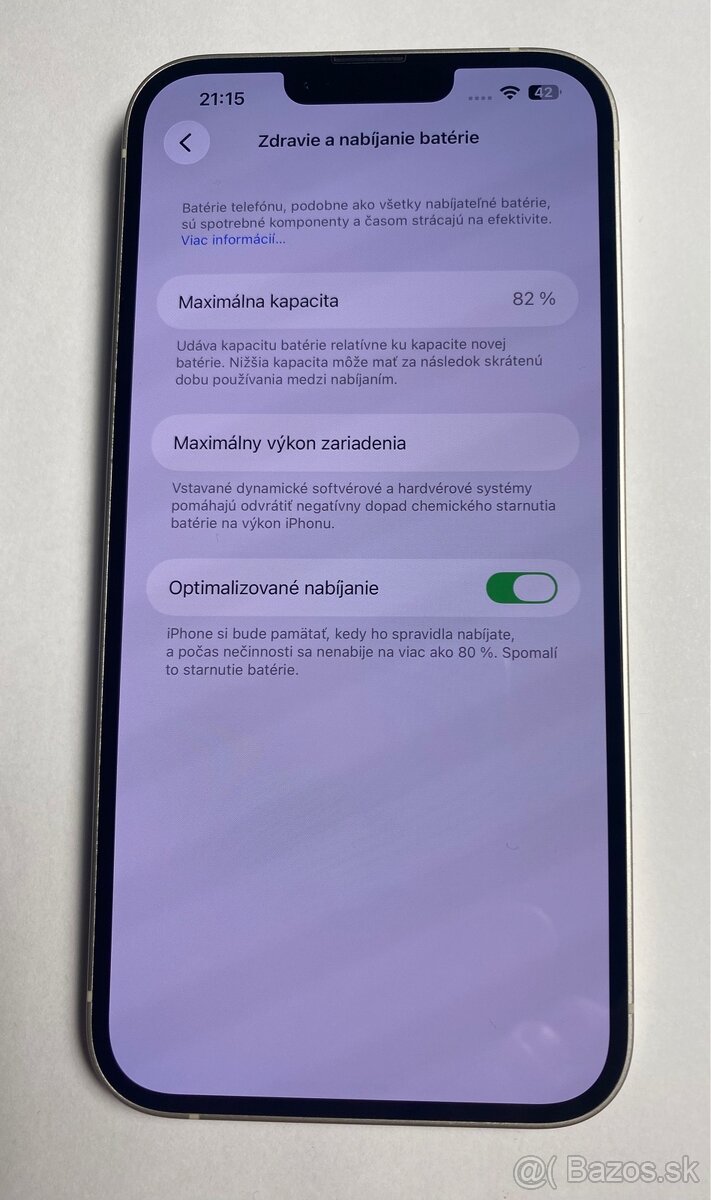 iPhone 14 Plus, batéria 82% - 13