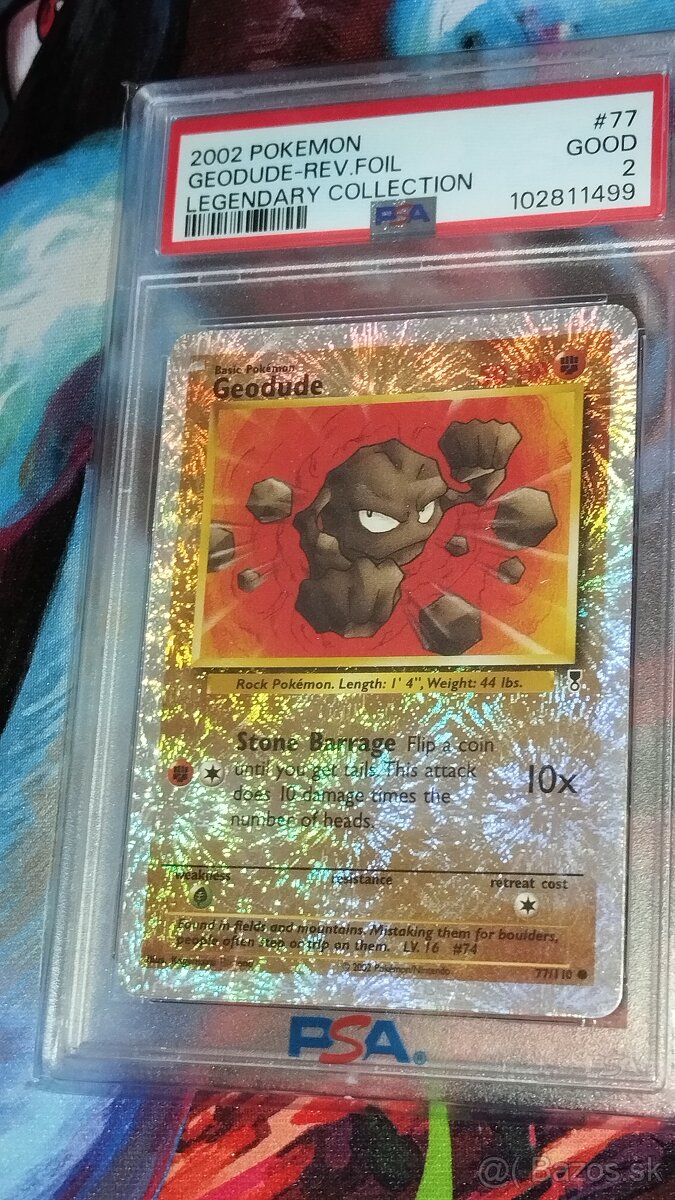 Geodude Legendary Collection, Reverse Holo, PSA Grade - 13