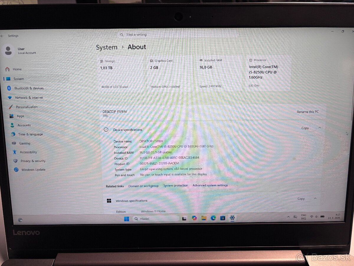 Lenovo IdeaPad 520s-14IKB - 13