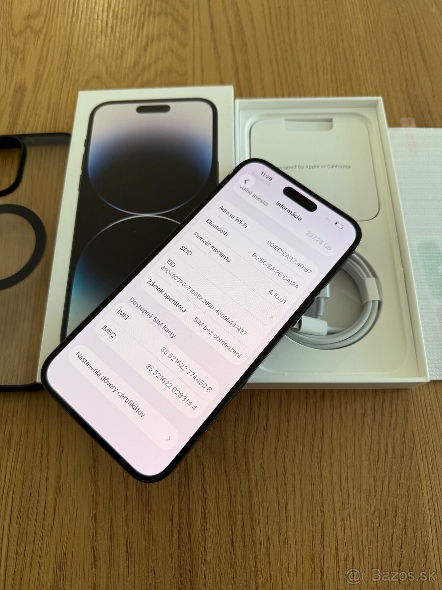 iPhone 14 Pro Max 256 gb Space Black - komplet príslušenstvo - 13