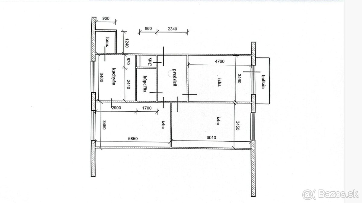 Kompletne prerobený veľký 3-izbový byt na sídlisku JUH - 13