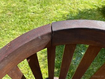 Zahradní stůl s křesílky – materiál teak - 13