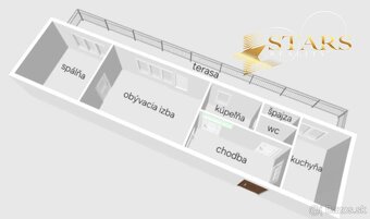 Ponúkame na predaj 2 izbový byt v priamom centre mesta Brati - 13