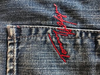 NOVÁ TOMMY HILFIGER originál damska jeansova  sukna S/M - 13