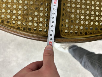 Stoličky Thonet s ratanovým výpletom v opierke - 13