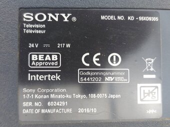 Sony KD-55XD9305 diely - 13