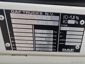 DAF LF 260, 16t, 1x shrnovačka, 18 palet, čelo - 13