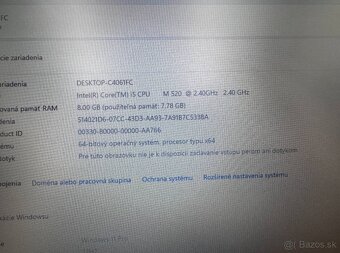 Notebook 14" HP.Intel i5-M520 2x2,40GHz.8gb ram.240gb SSD - 13